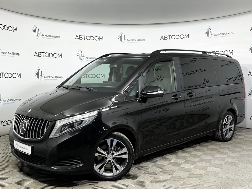 Автомобиль Mercedes-Benz V-Класс II поколение (W447) 220 2.1d AT Long (163 л.с.) Base Чёрный 2014 с пробегом 221 989 км