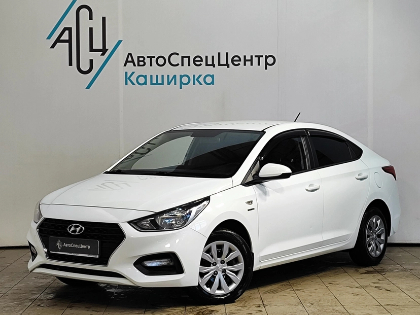 Автомобиль Hyundai Solaris II поколение 1.6 MT (123 л.с.) Comfort + Advanced Белый 2019 с пробегом 125 463 км