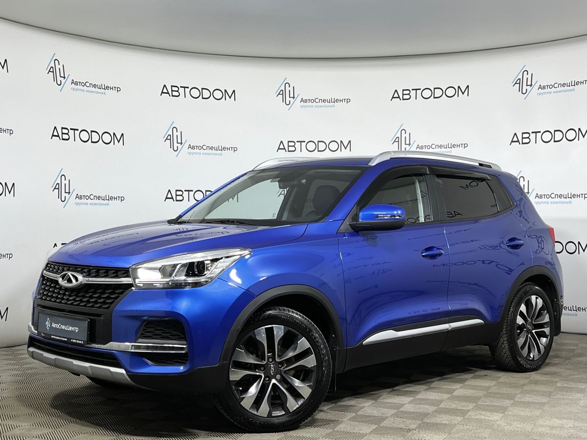 Автомобиль CHERY Tiggo 4 I [рестайлинг] 1.5 AMT (147 л.с.) Cosmo Синий 2021 с пробегом 76 066 км