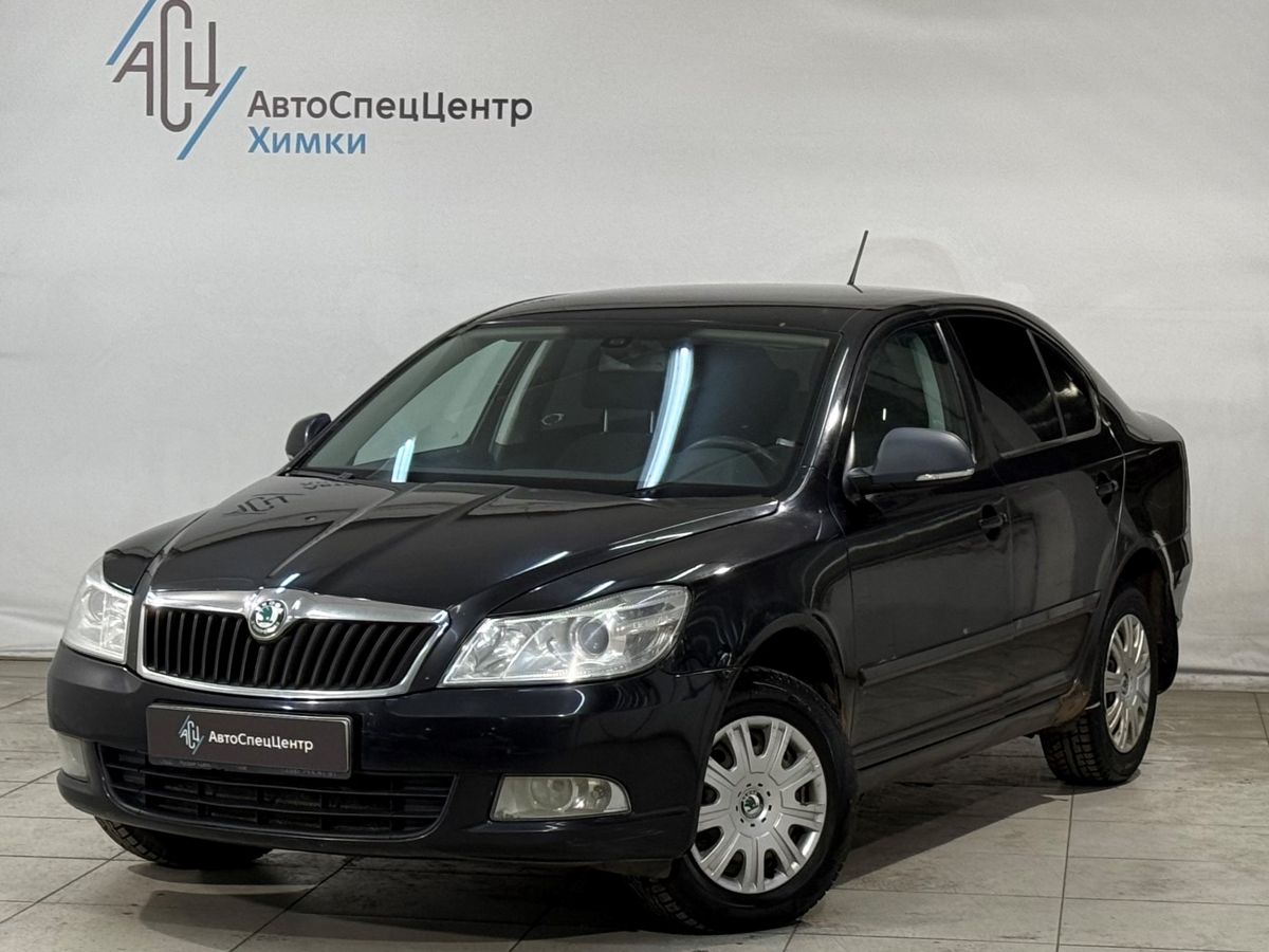 Автомобиль Skoda Octavia II (A5) [рестайлинг] 1.8 AMT (152 л.с.) Elegance Чёрный 2011 с пробегом 187 950 км