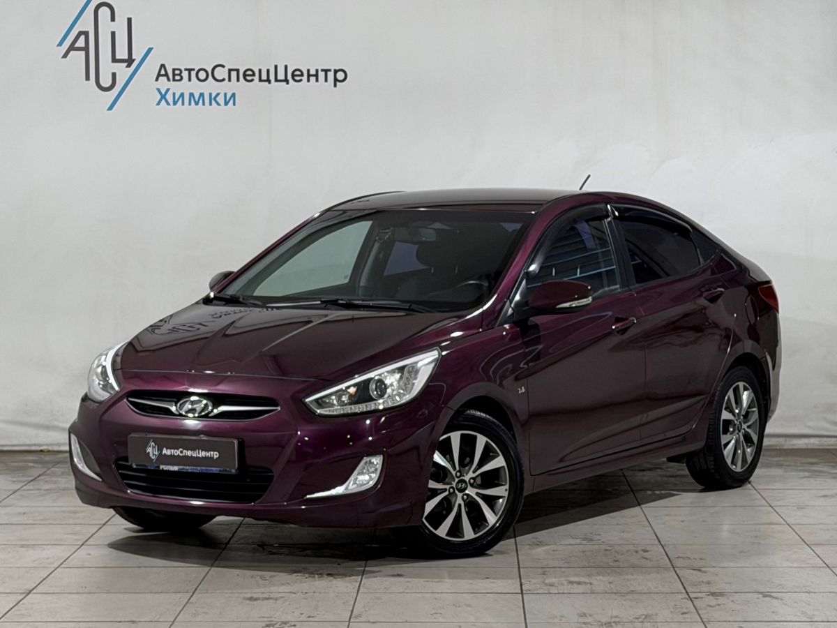 Hyundai Solaris I поколение 1.6 AT (123 л.с.) Family Фиолетовый 2013 с пробегом 42 000 км