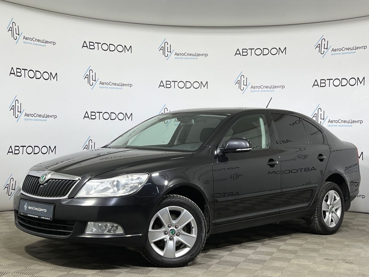 Автомобиль Skoda Octavia II (A5) [рестайлинг] 1.8 MT (152 л.с.) Base Чёрный 2013 с пробегом 169 533 км