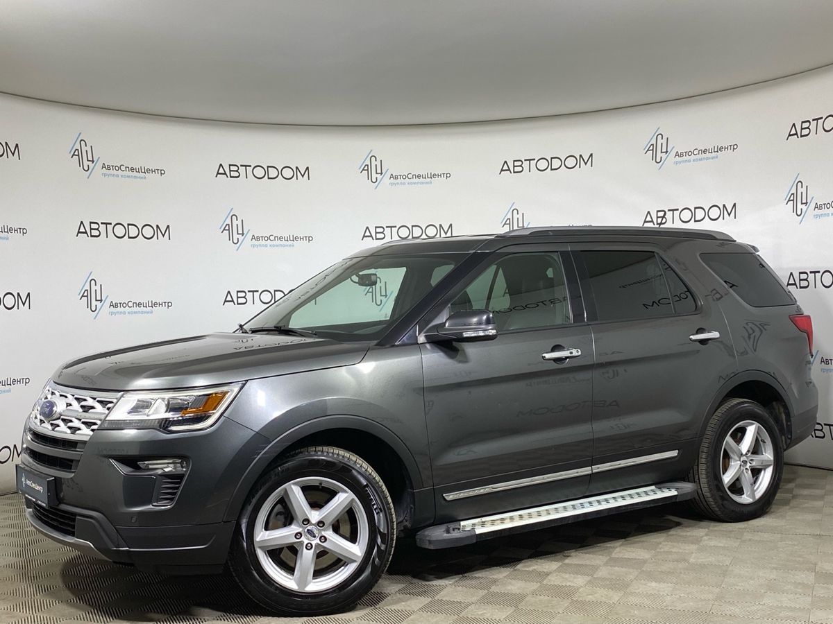 Ford Explorer V [2-й рестайлинг] 3.5 AT 4WD (249 л.с.) Limited Серый 2019 с пробегом 98 331 км