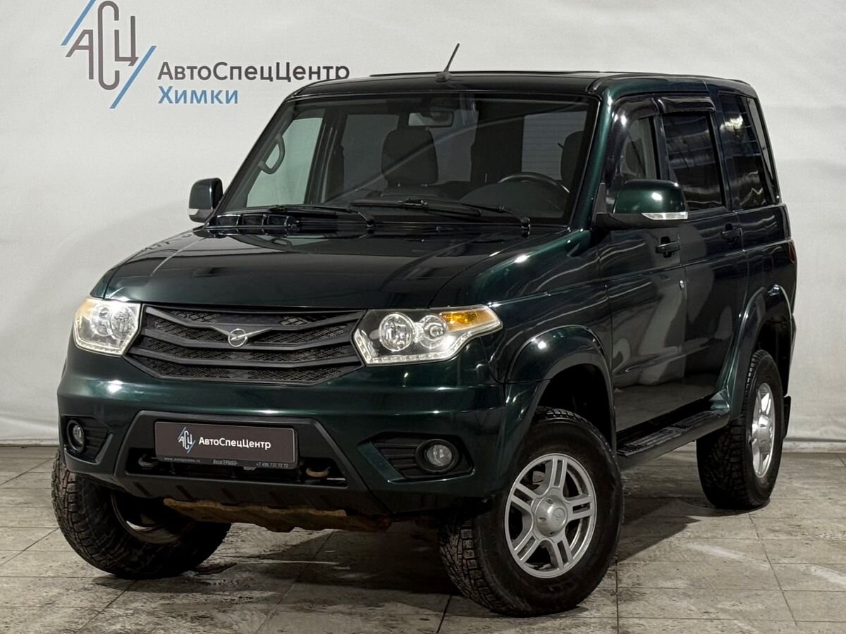 Автомобиль УАЗ Patriot I [2-й рестайлинг] 2.7 MT 4WD (128 л.с.) Base Зелёный 2015 с пробегом 91 000 км