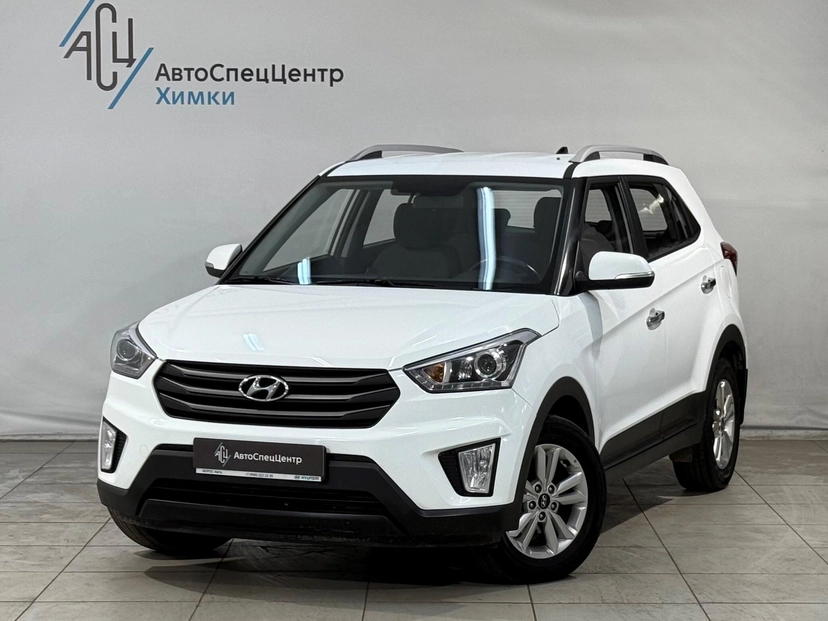 Автомобиль Hyundai Creta I поколение 1.6 AT (123 л.с.) Active + Winter + Light 2019 Белый 2019 с пробегом 112 000 км