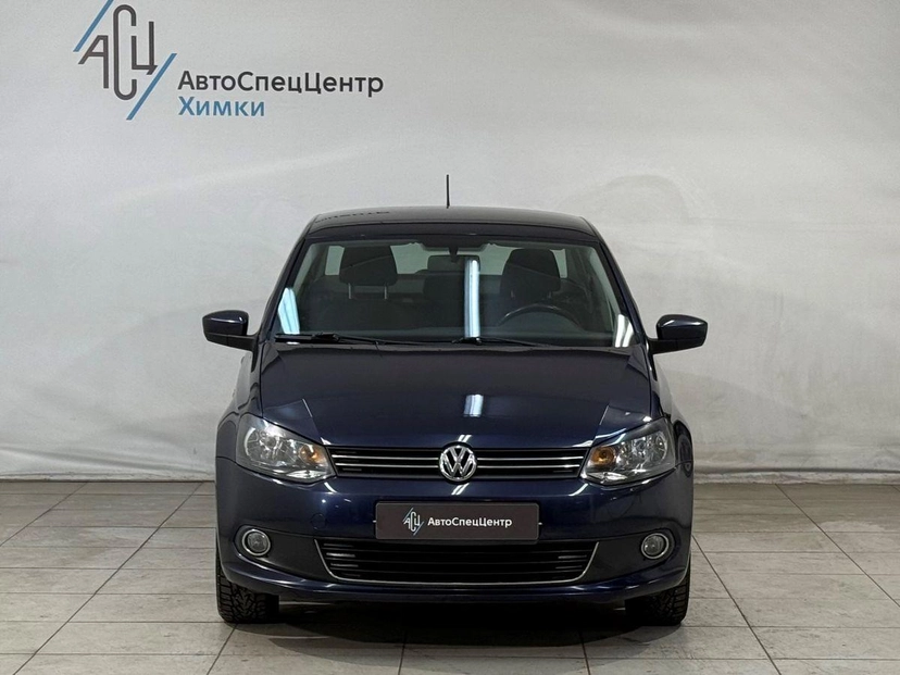 Автомобиль Volkswagen Polo V поколение 1.6 AT (105 л.с.) Comfortline Синий 2014 с пробегом 107 000 км