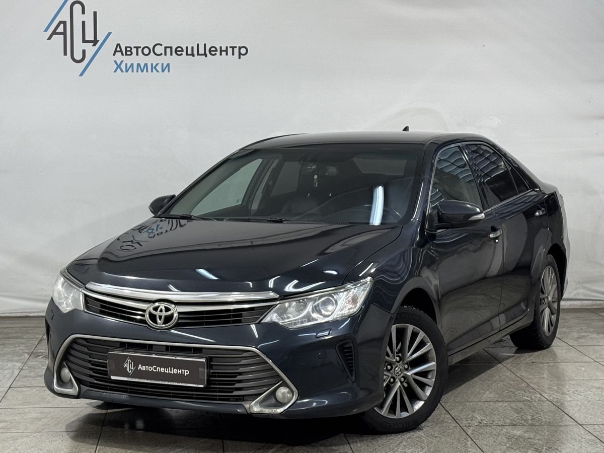 Автомобиль Toyota Camry VII (XV50) [рестайлинг] 3.5 AT (249 л.с.) Престиж Чёрный 2016 с пробегом 223 000 км
