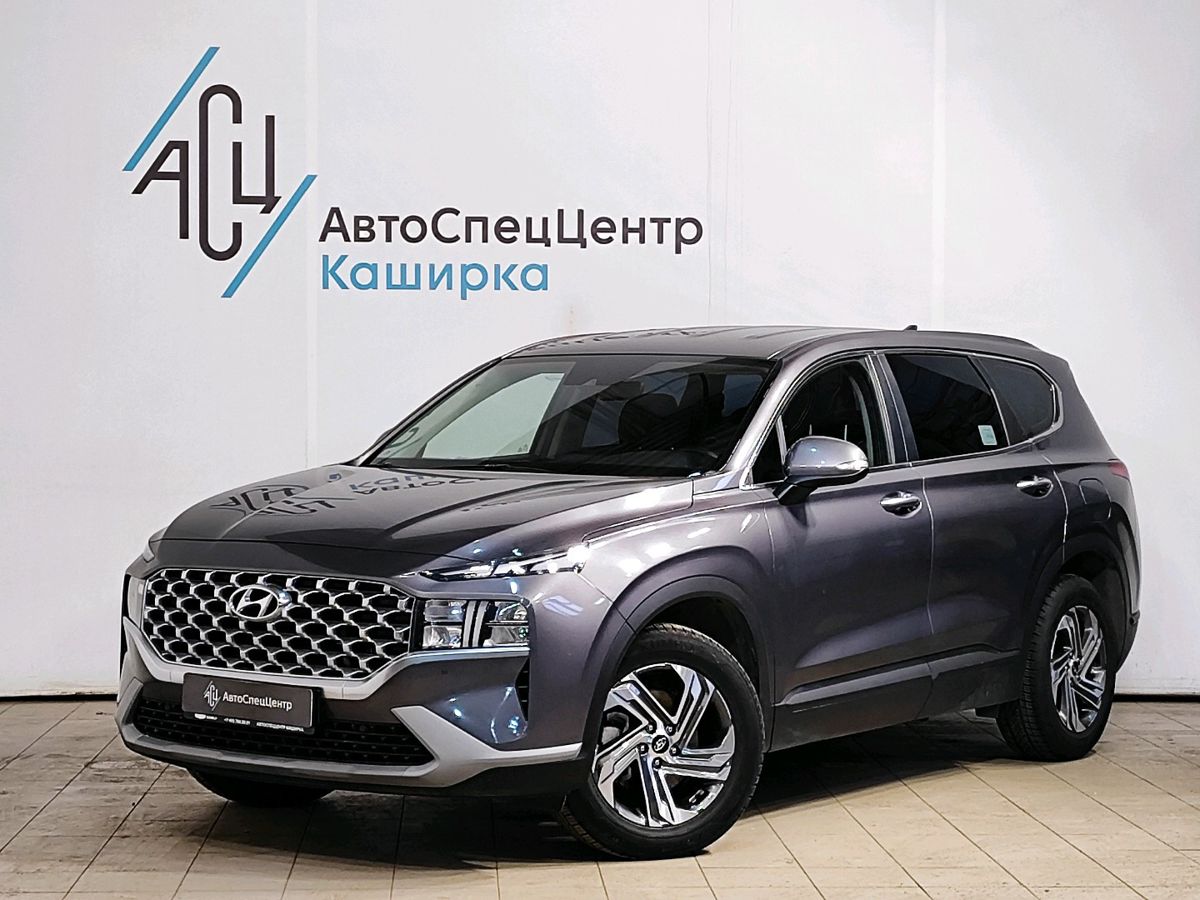 Hyundai Santa Fe IV (TM) [рестайлинг] 2.2d AMT 4WD (202 л.с.) SE (5 мест) Серый 2021 с пробегом 85 020 км