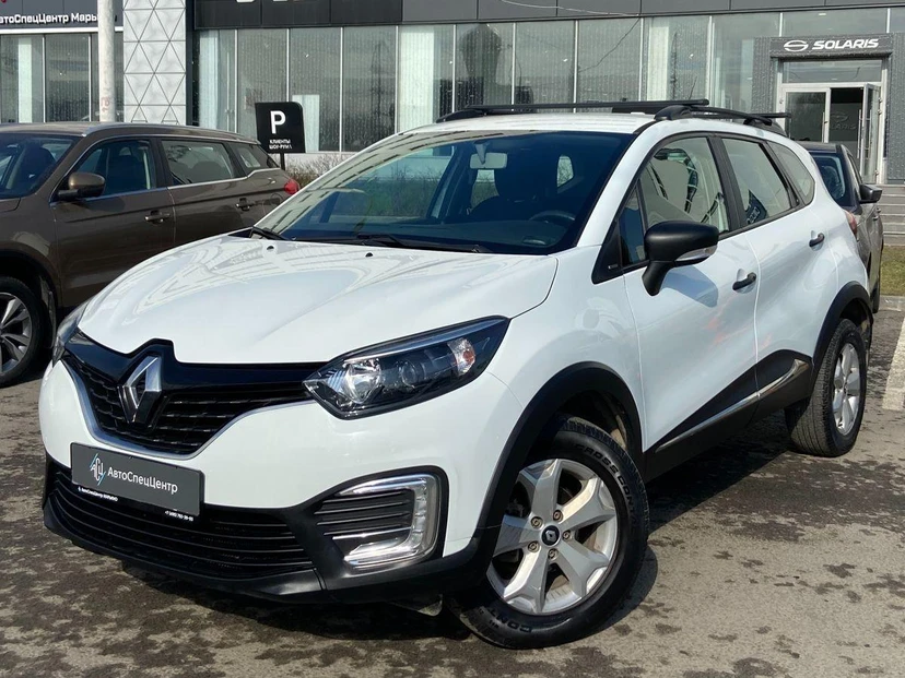 Автомобиль Renault Kaptur I поколение 1.6 CVT (114 л.с.) Drive Белый 2019 с пробегом 111 000 км