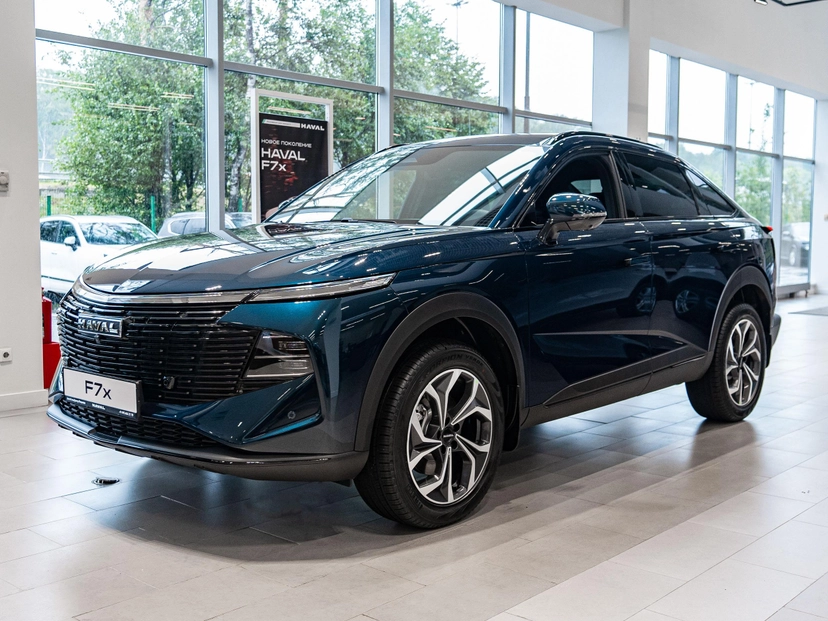 Автомобиль Haval F7x II поколение 2.0 AMT 4WD (192 л.с.) Tech Plus Синий 2026 новый