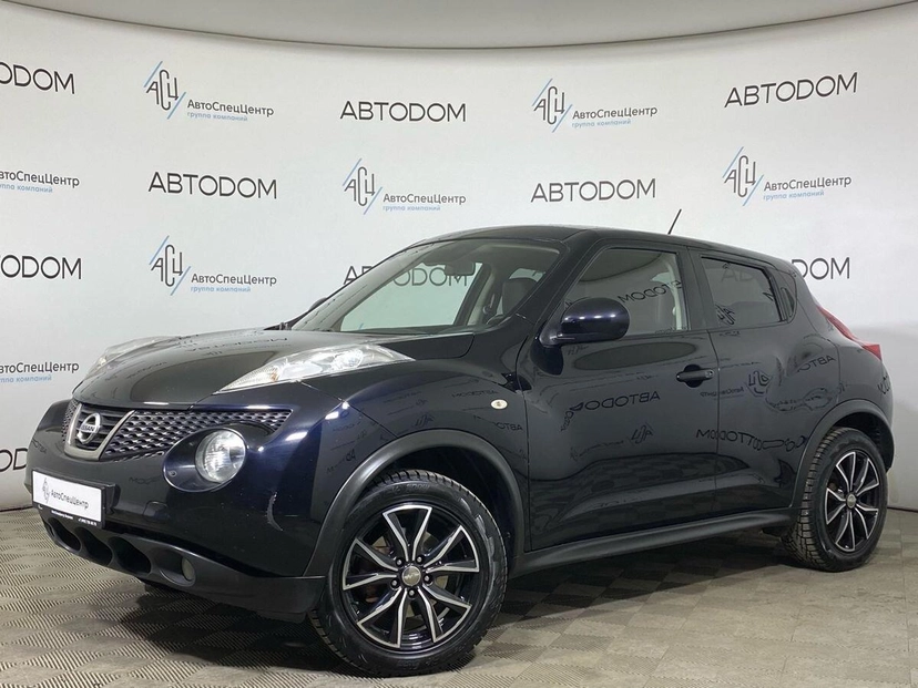 Автомобиль Nissan Juke I поколение (F15) 1.6 CVT (190 л.с.) Base Чёрный 2011 с пробегом 210 500 км