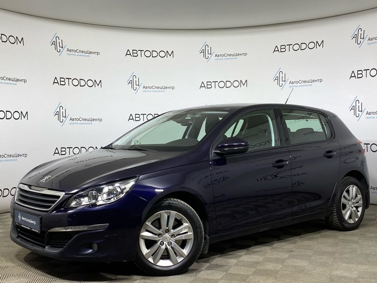 Автомобиль Peugeot 308 II поколение (T9) 1.6 AT (150 л.с.) Active Синий 2014 с пробегом 179 263 км