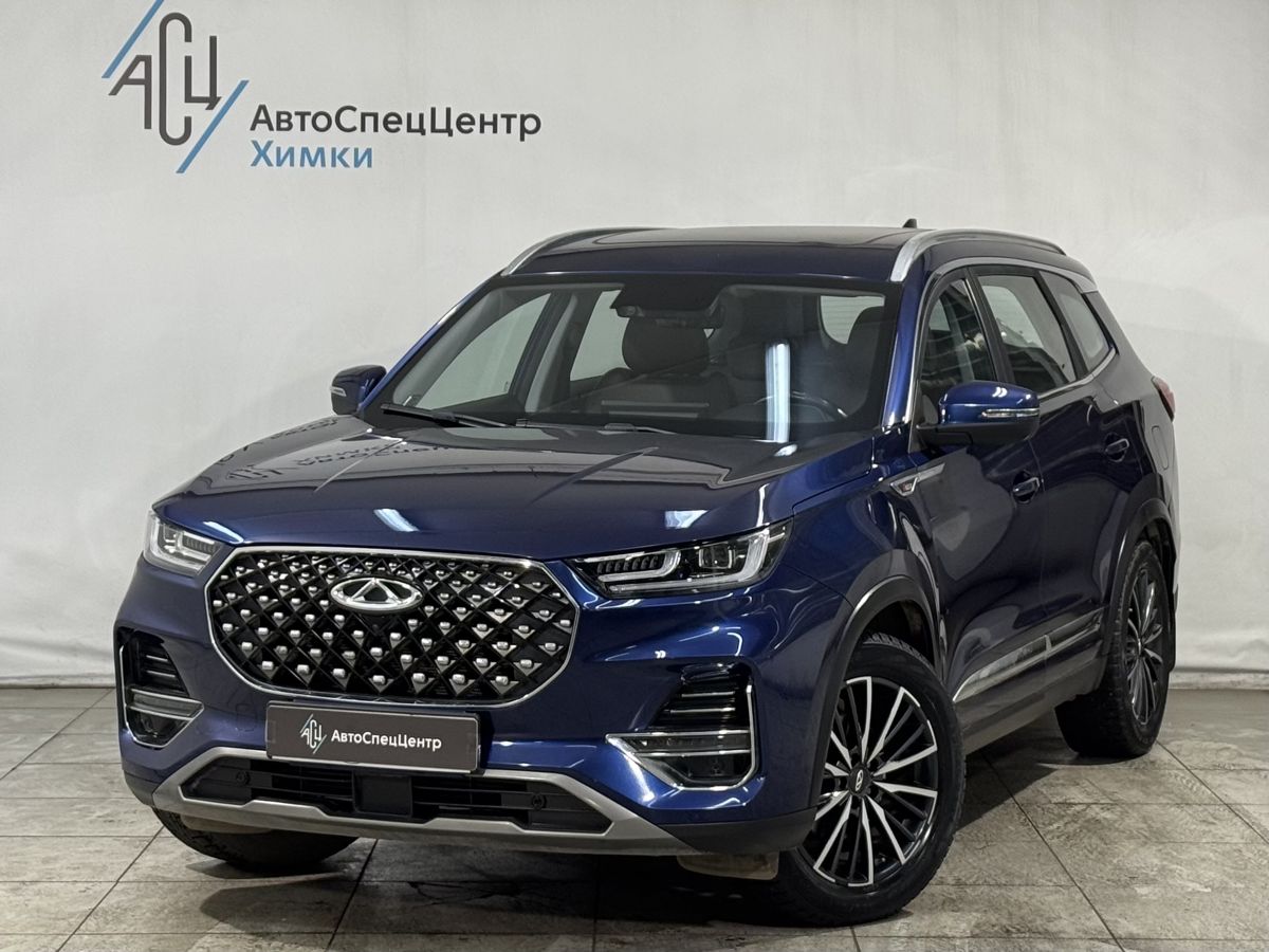 Автомобиль CHERY Tiggo 8 Pro I поколение 1.6 AMT (186 л.с.) Dreamline Синий 2021 с пробегом 65 000 км