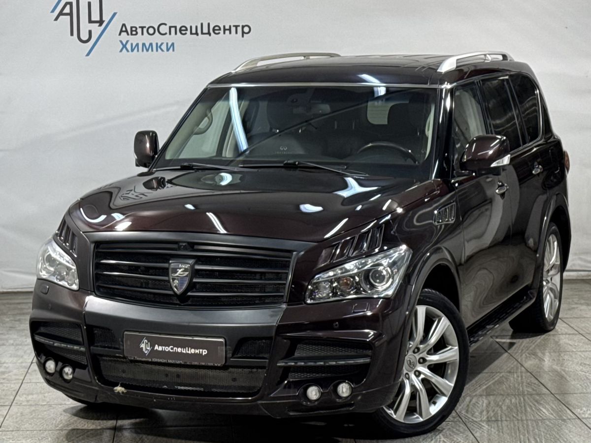Автомобиль Infiniti QX56 II поколение 5.6 AT 4WD (405 л.с.) Hi-Tech Фиолетовый 2013 с пробегом 99 000 км