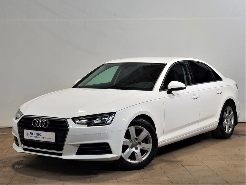 Автомобиль Audi A4 V поколение (B9) 2.0d AMT (150 л.с.) Base Белый 2019 с пробегом 54 042 км