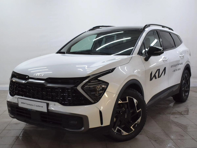 Автомобиль Kia Sportage V поколение 2.5 AT 4WD (194 л.с.) Premium X-Line Белый 2022 с пробегом 8 540 км