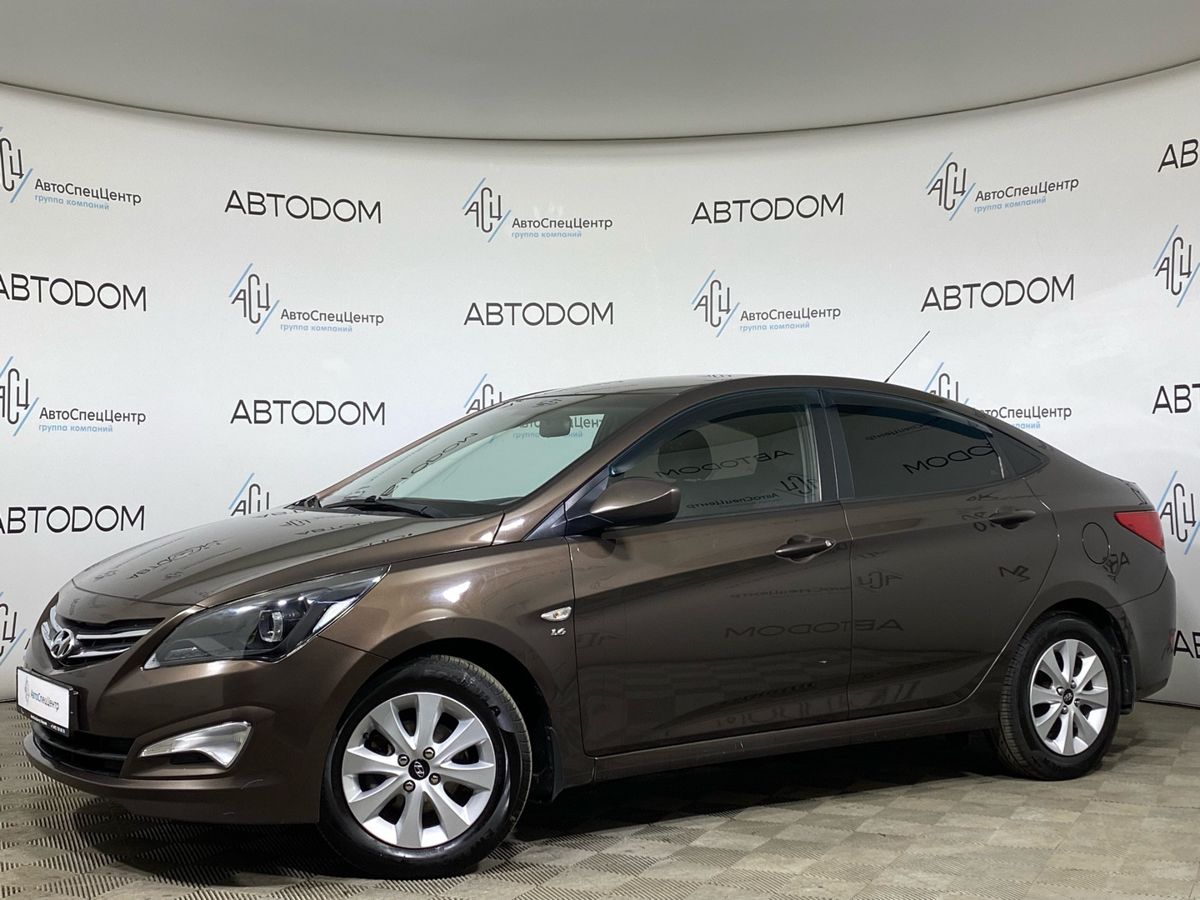 Hyundai Solaris I [рестайлинг] 1.6 AT (123 л.с.) Comfort Коричневый 2016 с пробегом 94 513 км