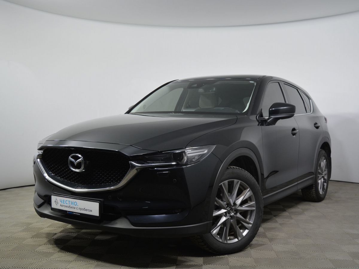 Автомобиль Mazda CX-5 II поколение 2.5 AT 4WD (194 л.с.) Supreme (Пакет 3) (2017-2020) Черный 2019 с пробегом 78103 км