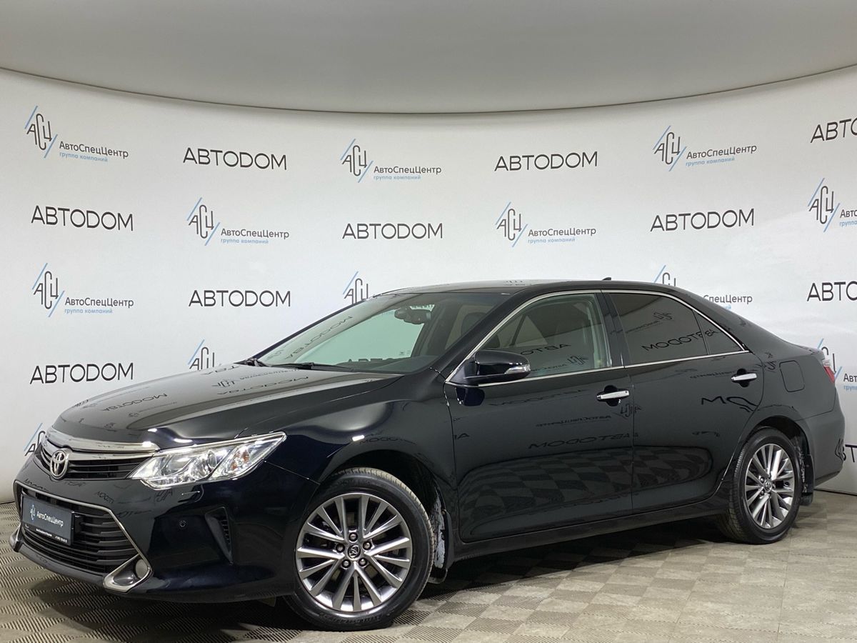 Toyota Camry VII (XV50) [2-й рестайлинг] 2.5 AT (181 л.с.) Elegance Чёрный 2017 с пробегом 123 606 км