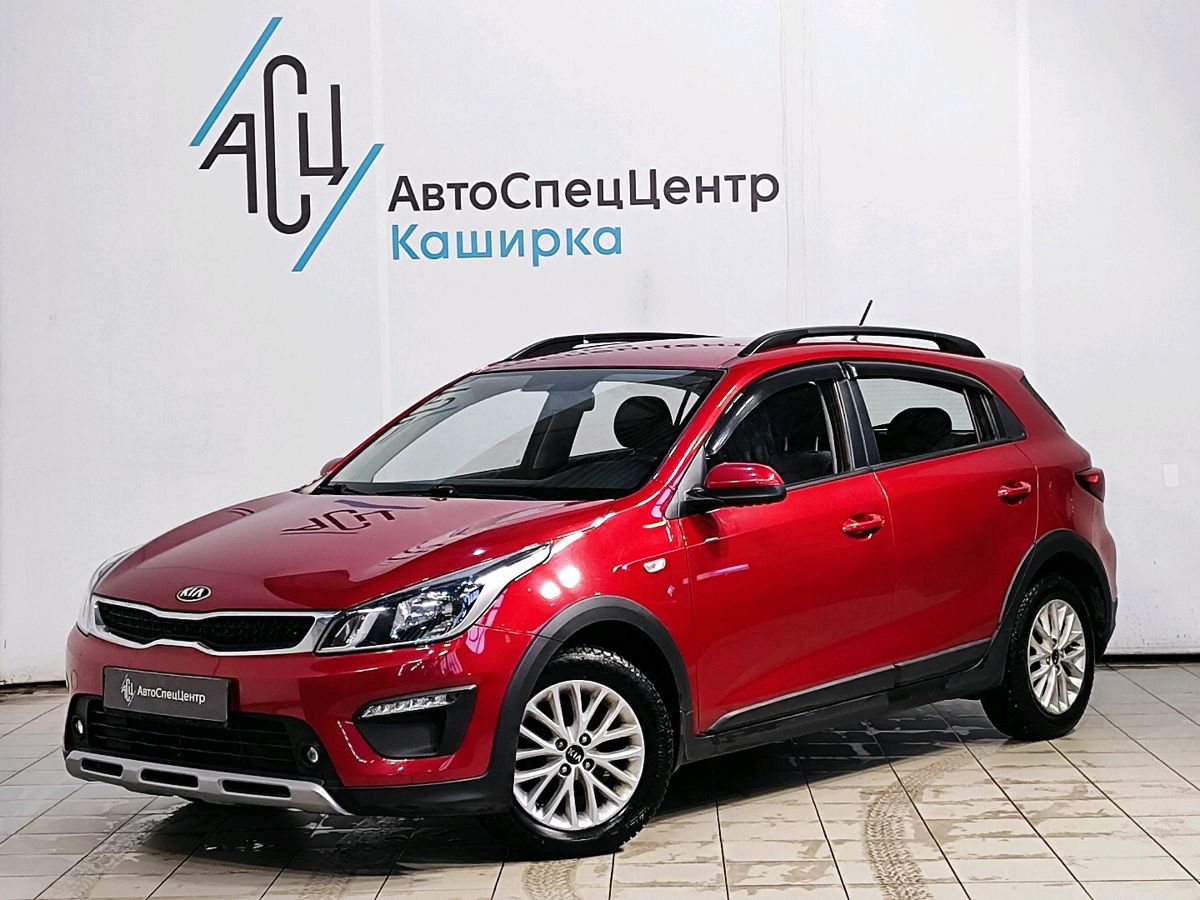 Автомобиль Kia Rio IV поколение 1.6 AT (123 л.с.) Luxe 2018 FWC Красный 2018 с пробегом 74 658 км