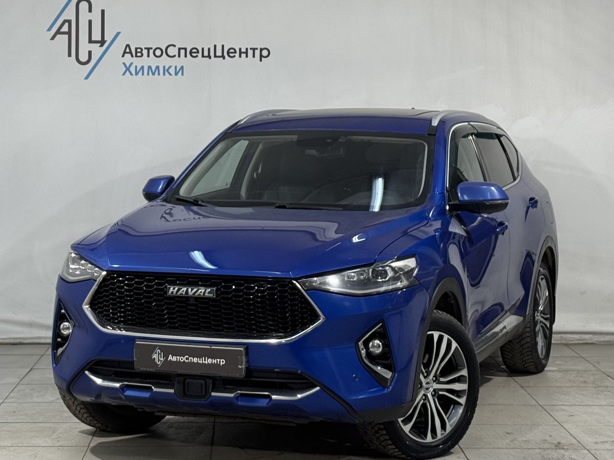 Автомобиль Haval F7 I поколение 2.0 AMT 4WD (190 л.с.) Premium (2019-2020) Синий 2021 с пробегом 149 000 км