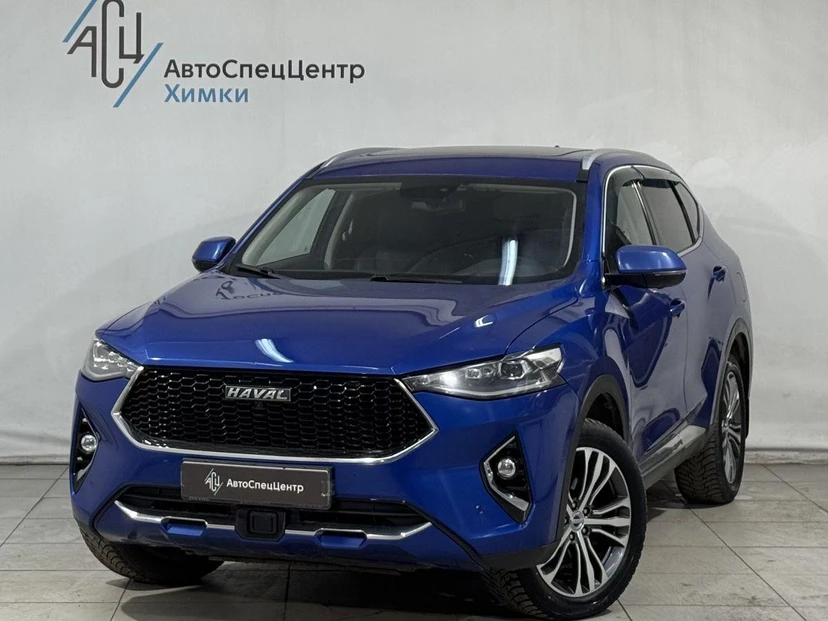 Автомобиль Haval F7 I поколение 2.0 AMT 4WD (190 л.с.) Premium (2019-2020) Синий 2021 с пробегом 149 000 км