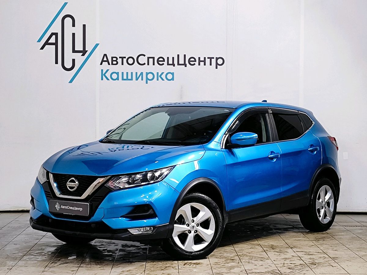 Автомобиль Nissan Qashqai II [рестайлинг] 2.0 CVT (140 л.с.) Leading Голубой 2019 с пробегом 81 200 км