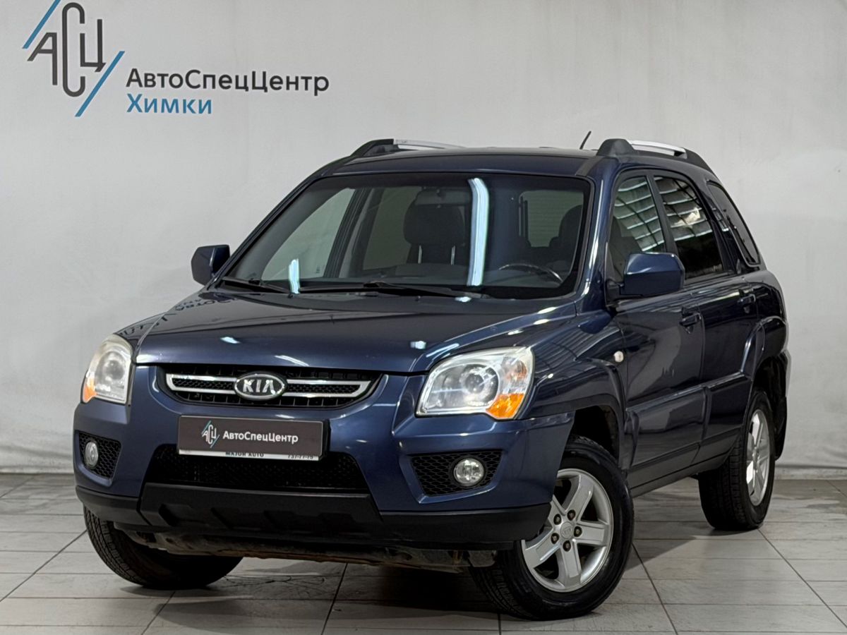 Kia Sportage II [рестайлинг] 2.0 AT 4WD (141 л.с.) Luxe Синий 2009 с пробегом 250 000 км