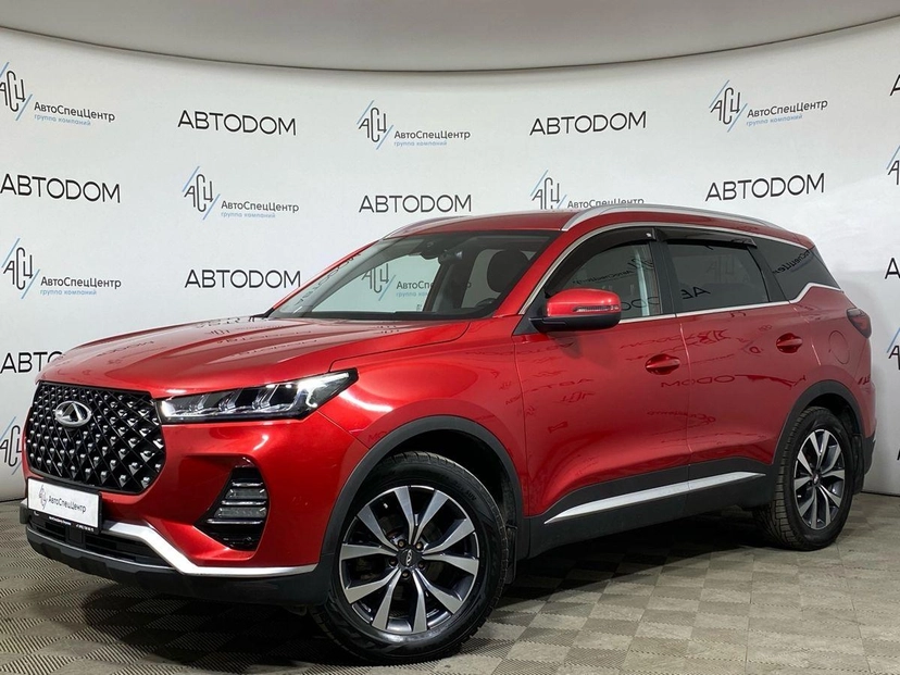 Автомобиль CHERY Tiggo 7 Pro I поколение 1.5 CVT (147 л.с.) Luxury (2020) Красный 2021 с пробегом 48 000 км