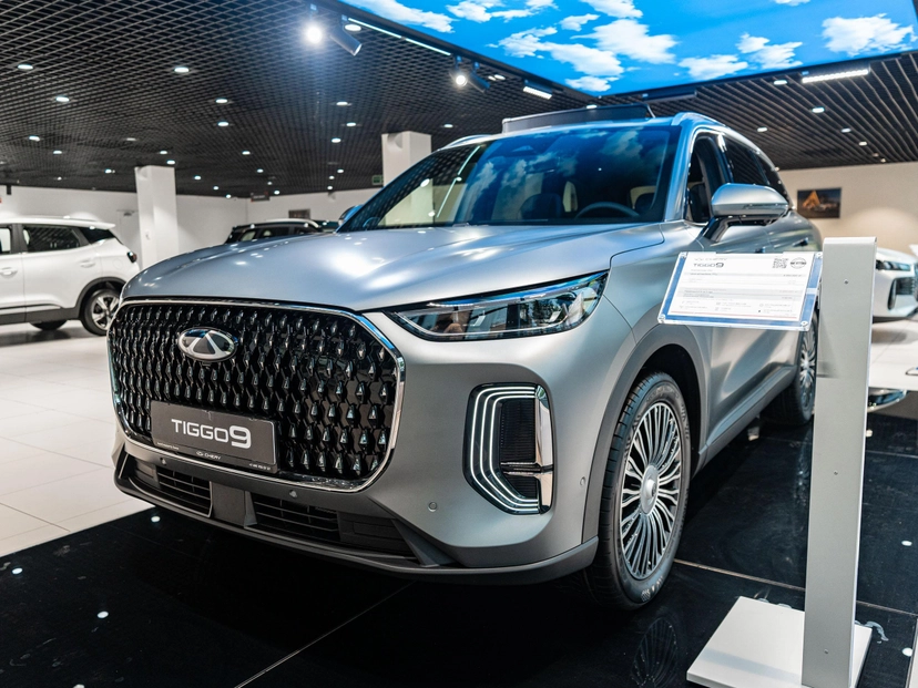 Автомобиль CHERY Tiggo 9 I поколение 2.0 AT 4WD (249 л.с.) Prime Серый 2024 новый