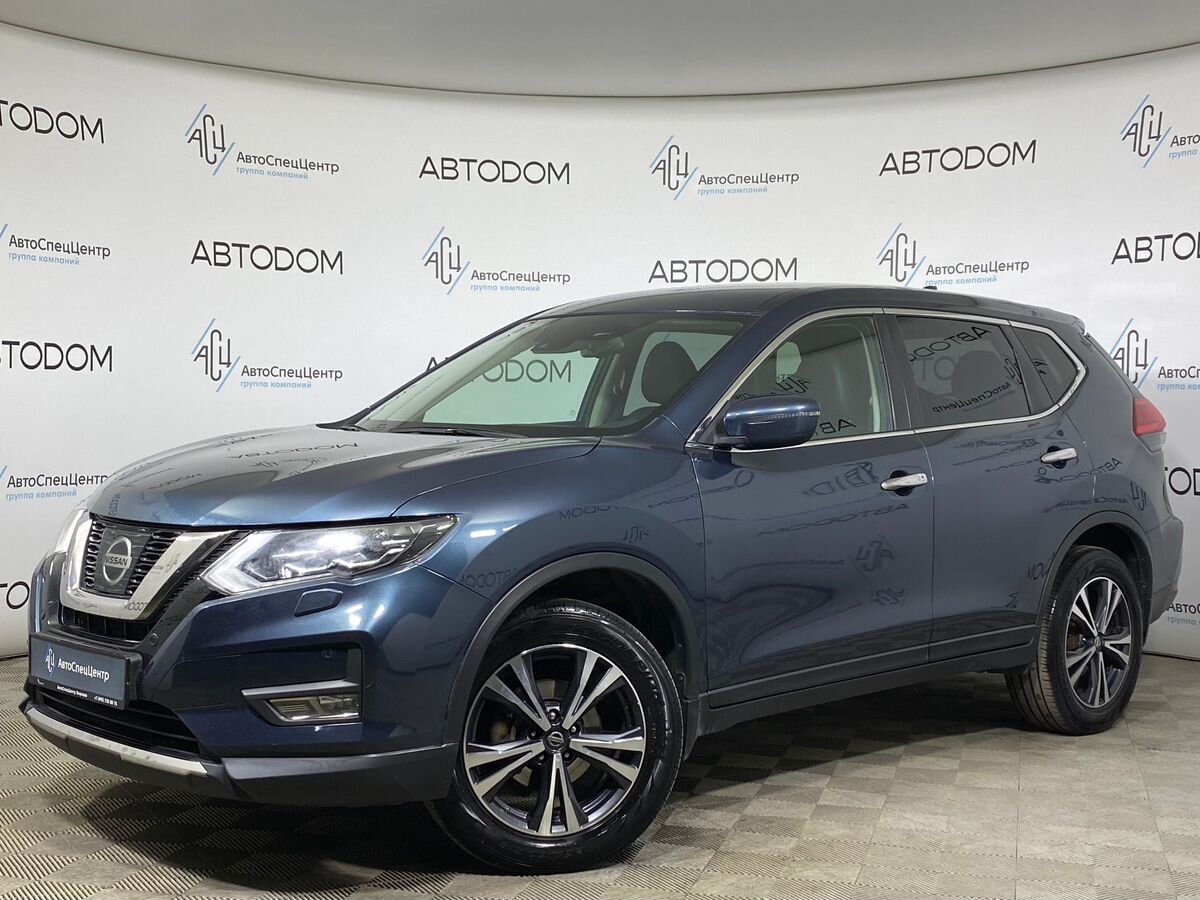 Автомобиль Nissan X-Trail III (T32) [рестайлинг] 2.5 CVT 4WD (171 л.с.) LE Yandex (2018-2020) Синий 2019 с пробегом 76 800 км