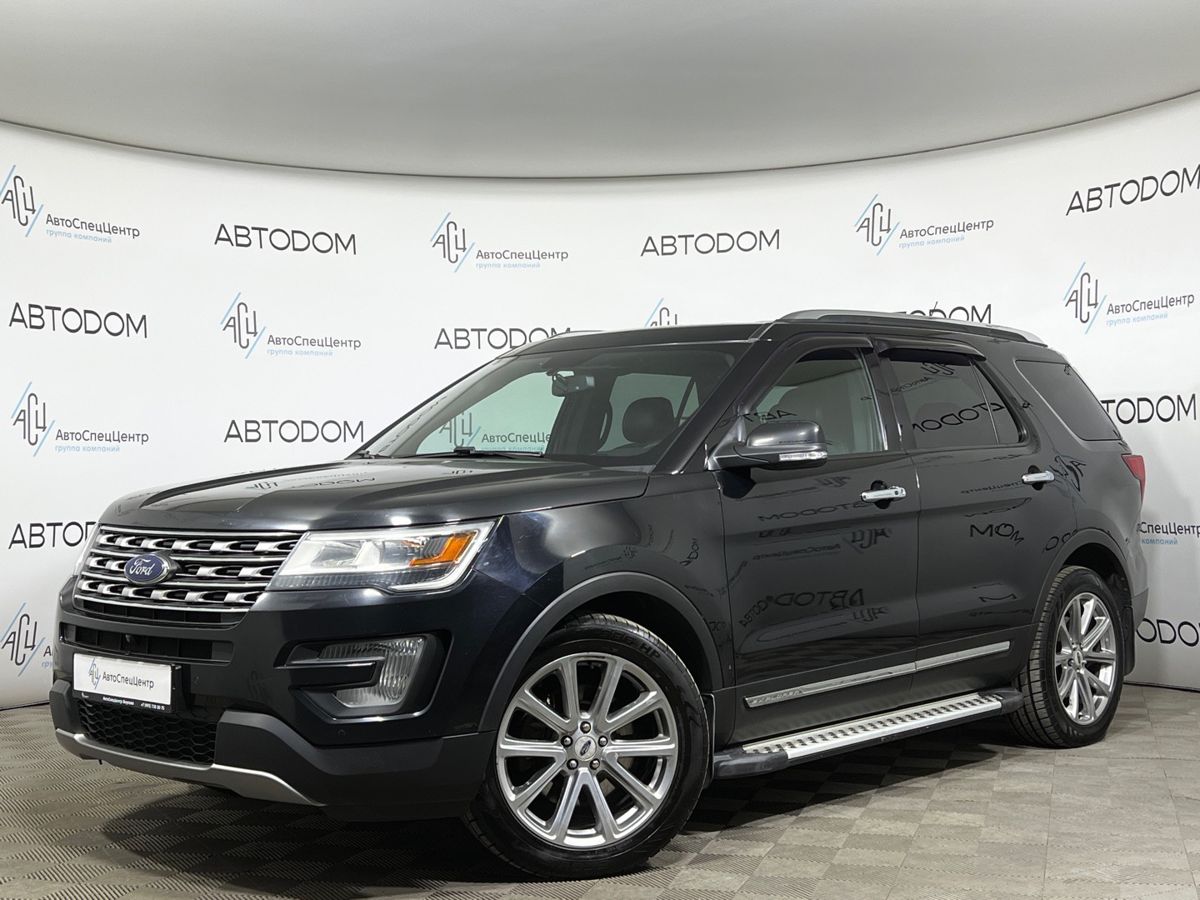 Ford Explorer V [рестайлинг] 3.5 AT 4WD (249 л.с.) Limited Plus Чёрный 2016 с пробегом 230 000 км