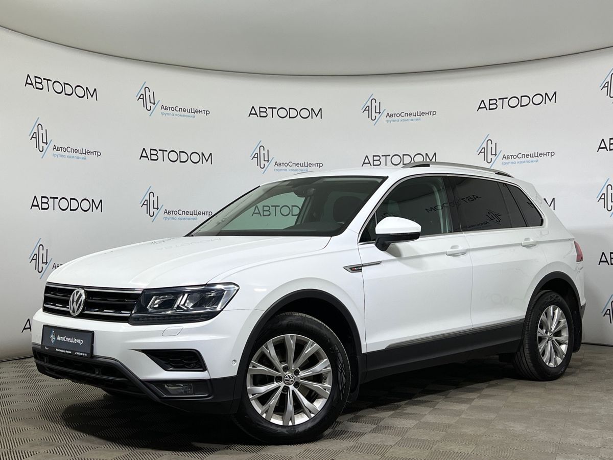 Volkswagen Tiguan II поколение 1.4 AMT 4WD (150 л.с.) Offroad Белый 2018 с пробегом 155 000 км