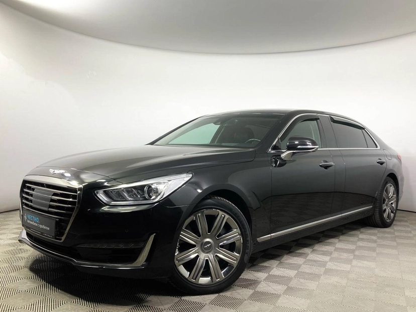 Автомобиль Genesis G90 I поколение 5.0 AT 4WD (413 л.с.) Base Чёрный 2018 с пробегом 99 065 км
