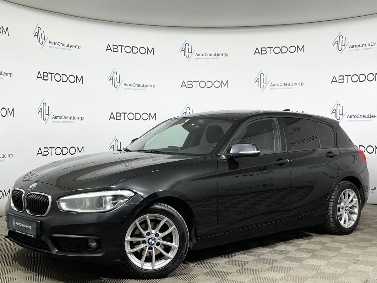 Автомобиль BMW 1 серии II (F20/F21) [2-й рестайлинг] 118 1.5 AT (136 л.с.) Base Чёрный 2017 с пробегом 217 811 км