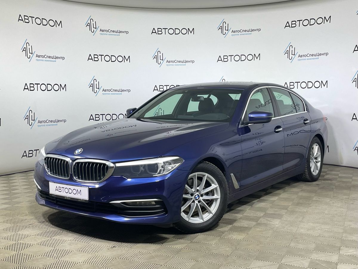 Автомобиль BMW 5 серии VII поколение (G30/G31) 520 2.0d AT (190 л.с.) Business Синий 2017 с пробегом 249 413 км