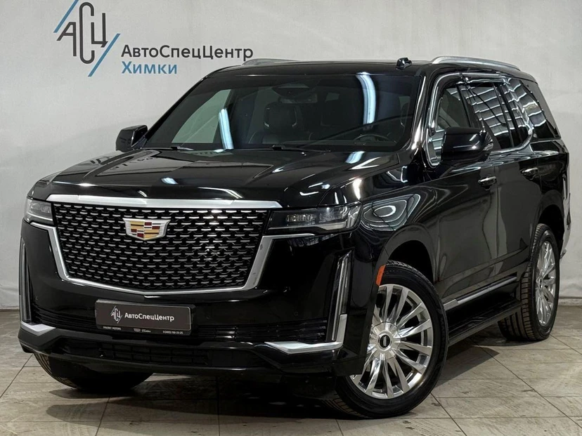 Автомобиль Cadillac Escalade V поколение 6.2 AT 4WD (416 л.с.) Premium Luxury Platinum Чёрный 2021 с пробегом 99 000 км