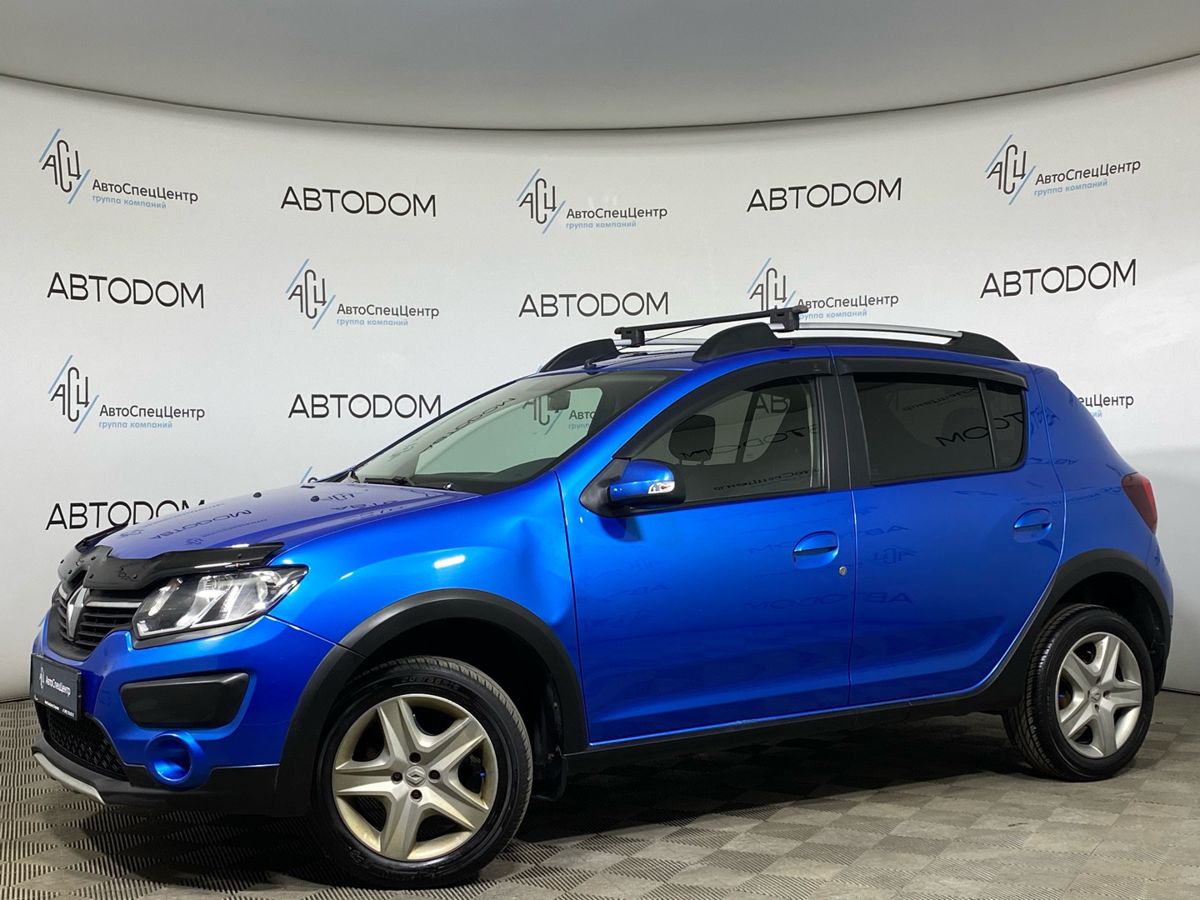 Renault Sandero II поколение 1.6 MT (102 л.с.) Base Синий 2015 с пробегом 113 426 км