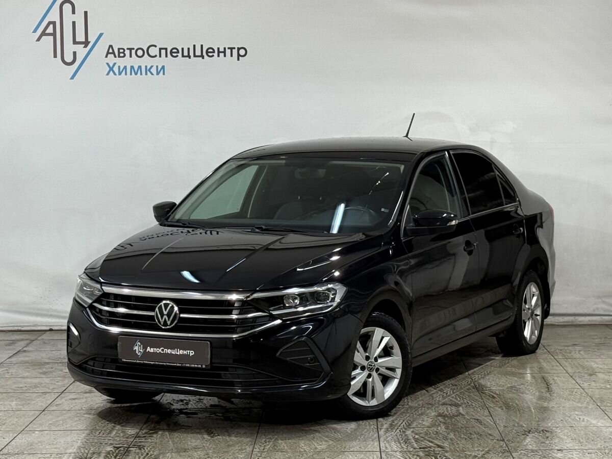 Автомобиль Volkswagen Polo VI поколение 1.4 AMT (125 л.с.) Exclusive Чёрный 2022 с пробегом 51 000 км