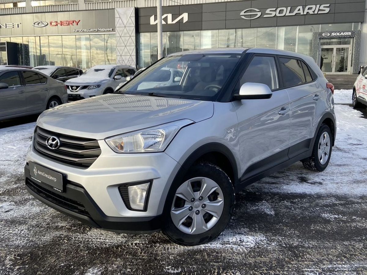 Автомобиль Hyundai Creta I поколение 1.6 MT (123 л.с.) Start Серебристый 2019 с пробегом 101 000 км