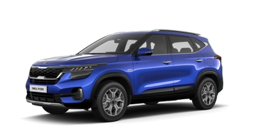 Автомобиль Kia Seltos I поколение 2.0 CVT 4WD (149 л.с.) Style+ Синий 2022 новый