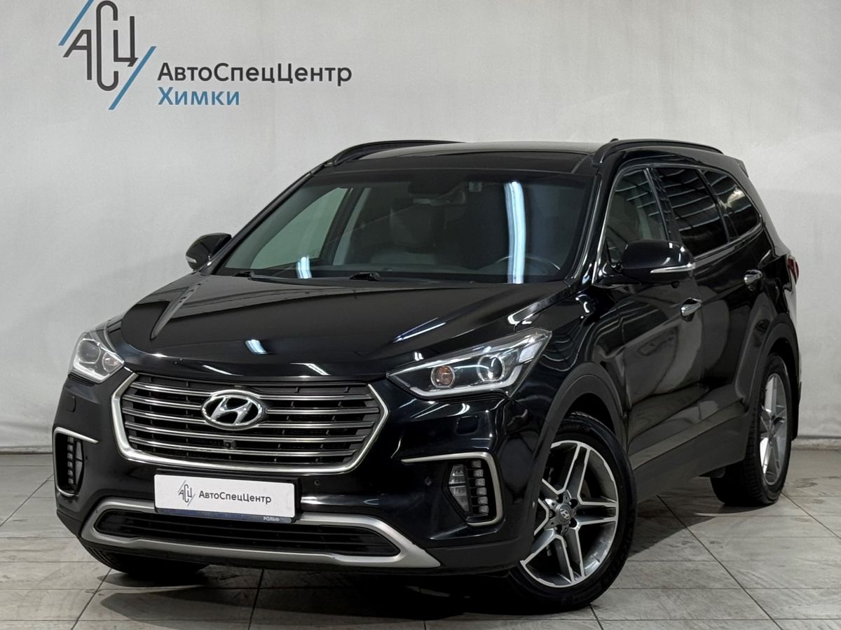 Hyundai Santa Fe III (DM) [рестайлинг] 3.0 AT 4WD (249 л.с.) High-Tech Чёрный 2017 с пробегом 101 000 км