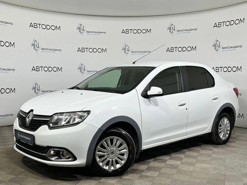 Автомобиль Renault Logan II поколение 1.6 AT (102 л.с.) Privilege Белый 2017 с пробегом 114 446 км