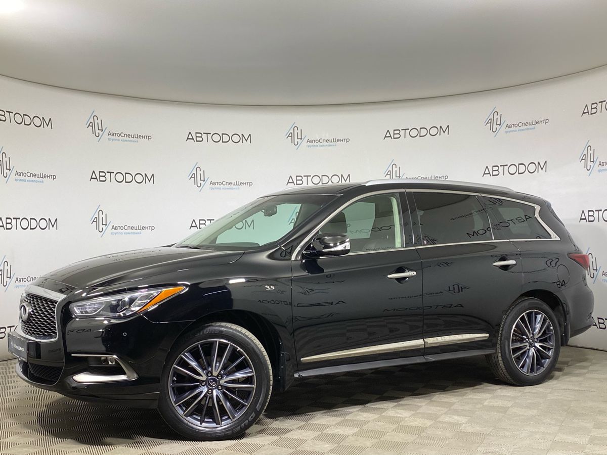 Infiniti QX60 I (L50) [рестайлинг] 3.5 CVT 4WD (262 л.с.) Elegance Чёрный 2017 с пробегом 83 923 км