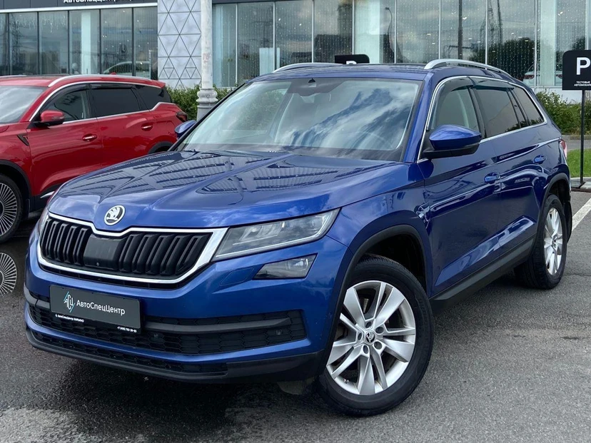 Skoda Kodiaq I поколение 2.0d AMT 4WD (150 л.с.) Style Plus Синий 2018 с пробегом 194 607 км