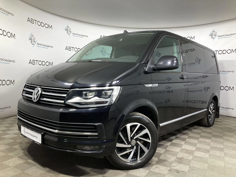 Автомобиль Volkswagen Multivan IV поколение (T6) 2.0d AMT 4WD (204 л.с.) Base Чёрный 2019 с пробегом 265 912 км