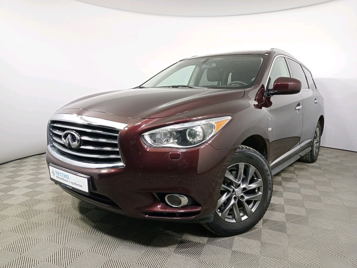 Автомобиль Infiniti QX60 I поколение (L50) 3.5 CVT 4WD (262 л.с.) Premium Красный 2015 с пробегом 153080 км