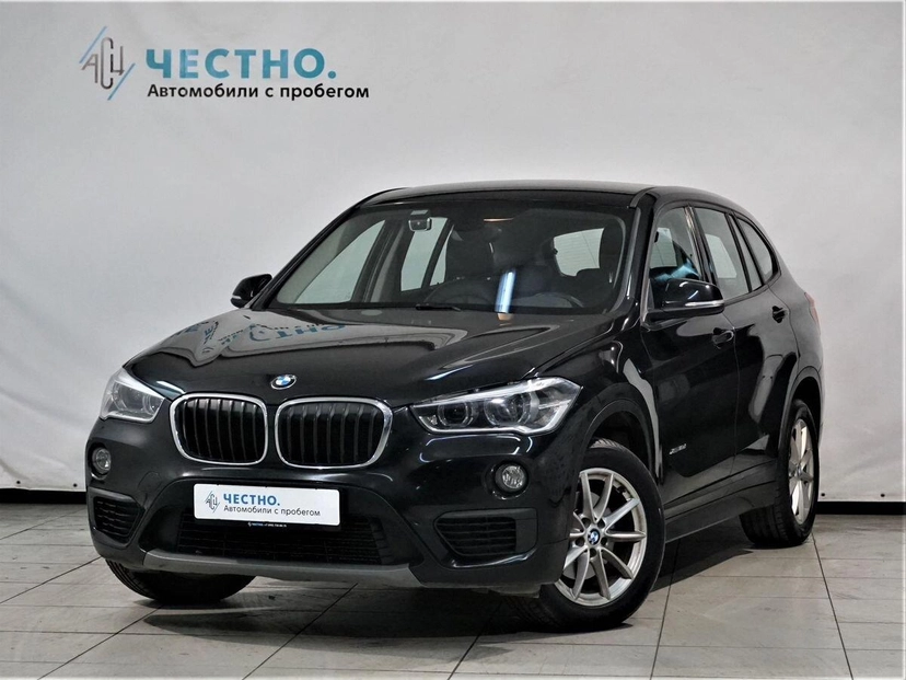 Автомобиль BMW X1 II поколение (F48) 2.0d AT 4WD (150 л.с.) Base Чёрный 2017 с пробегом 100 310 км