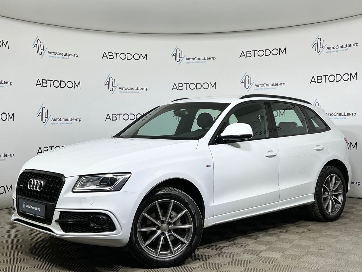 Автомобиль Audi Q5 I (8R) [рестайлинг] 2.0 AT 4WD (225 л.с.) Base Белый 2015 с пробегом 138 895 км