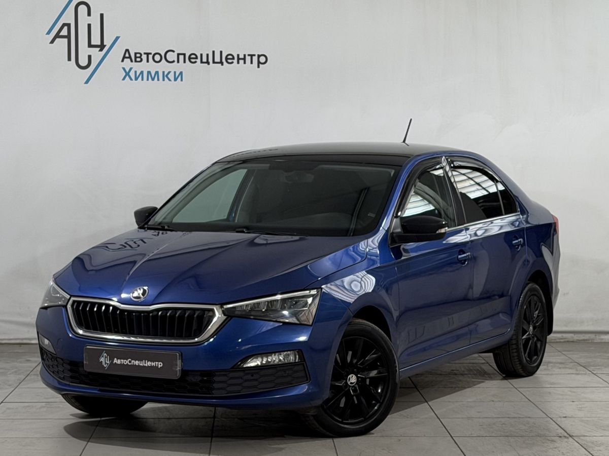 Skoda Rapid II поколение 1.4 AMT (125 л.с.) Sport Edition Синий 2022 с пробегом 73 000 км